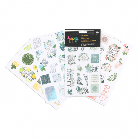 Color Story Florals - 5 Sticker Sheets