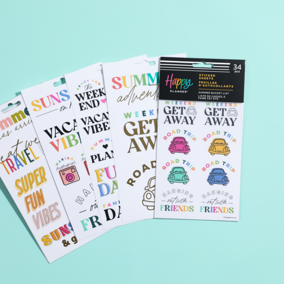 Summer Bucket List - 5 Sticker Sheets