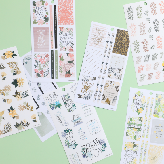 Color Story Florals - Value Pack Stickers