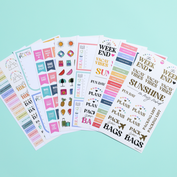 Summer Bucket List - Value Pack Stickers