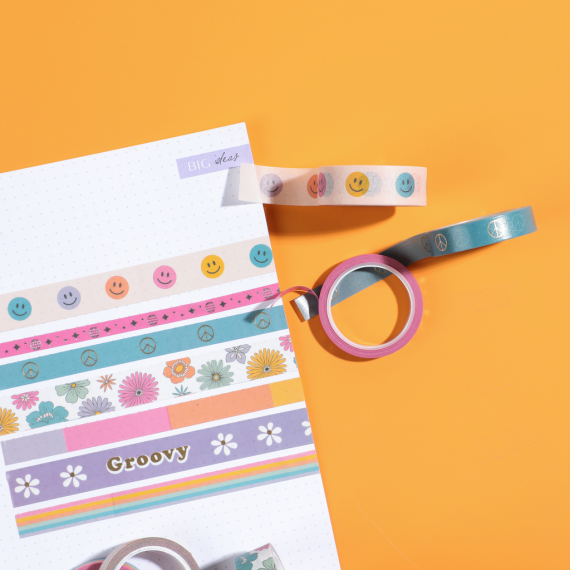 Decades 70s - Washi Tape - 7 Pack