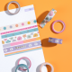 Decades 70s - Washi Tape - 7 Pack