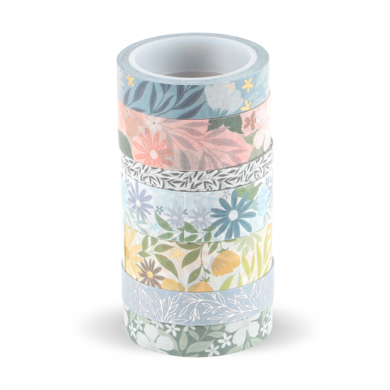 Color Story Florals - Washi Tape - 7 Pack