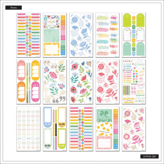 Tiny Florals - Value Pack Stickers