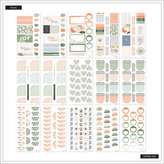 Apricot & Sage - Classic Value Pack Stickers