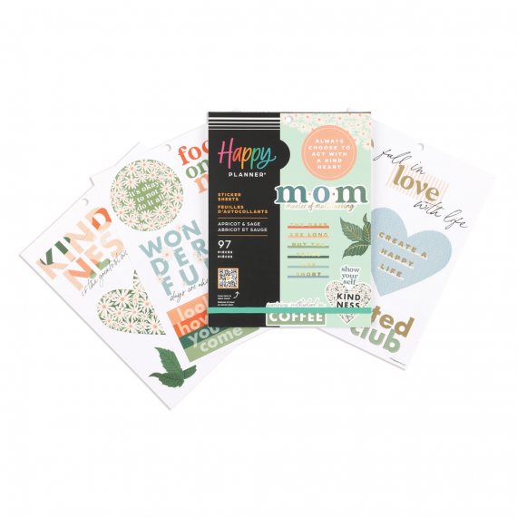 Apricot & Sage - Large Value Pack Stickers