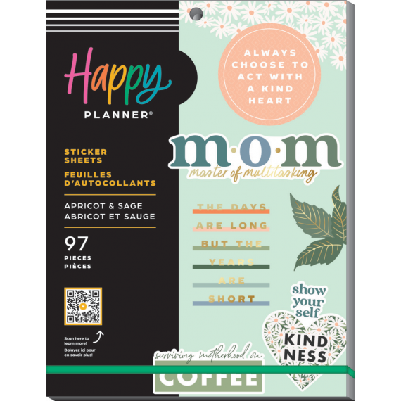 Apricot & Sage - Large Value Pack Stickers