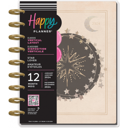 Star Lover - Classic Vertical Happy Planner - 12 months