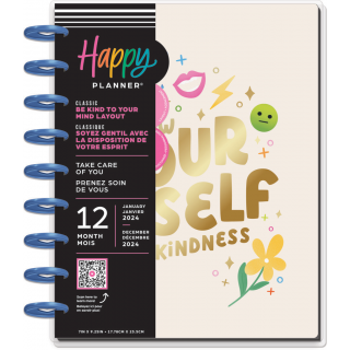 Take Care Of You - Classic Be Kind To You Happy Planner - 12 months