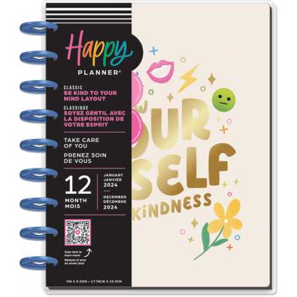 Take Care Of You - Classic Be Kind To You Happy Planner - 12 months