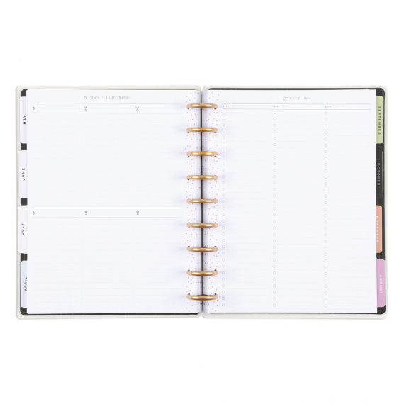Cocking 101 - Classic Meal Planning Happy Planner - 12 months