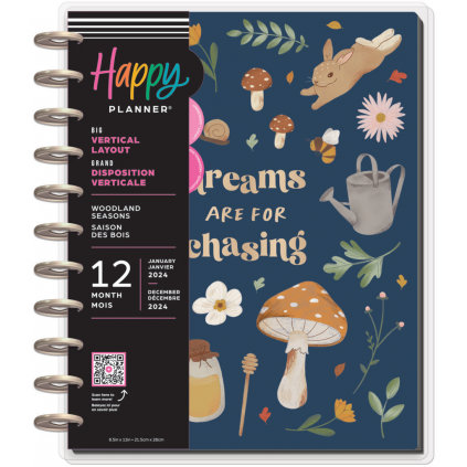 Woodland Seasons - Big Vertical Happy Planner - 12 months