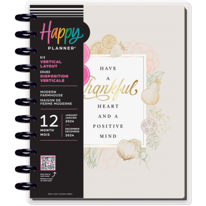Modern Farmhouse - Big Vertical Happy Planner - 12 months