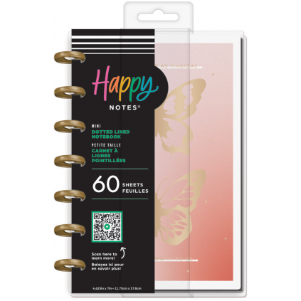 Butterfly Bliss - Dotted Lined Mini Notebook