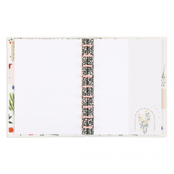 Moody Blooms - Classic Dotted Lined + Dot Grid Notebook