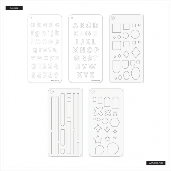 Essentials - Stencil Fan Book - 5 Sheets