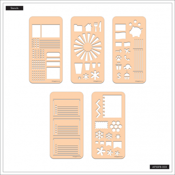 Trackers - Stencil Fan Book - 5 Sheets