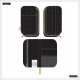 Polka Dot - Banded Accessory Zip Pouch