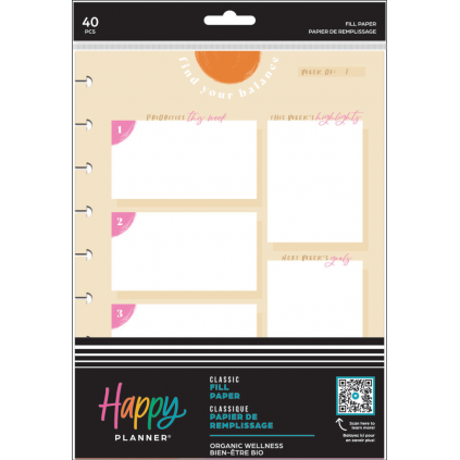 Organic Wellness - Dashboard Classic Filler Paper - 40 Sheets