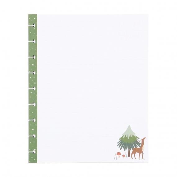 Woodland Seasons Christmas - Dotted Lined Classic Filler Paper - 40 Sheets