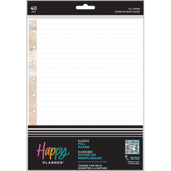 Taming the Wild - Dotted Lined Classic Filler Paper - 40 Sheets