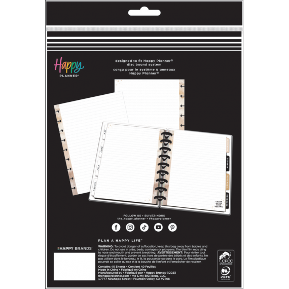 Taming the Wild - Dotted Lined Classic Filler Paper - 40 Sheets