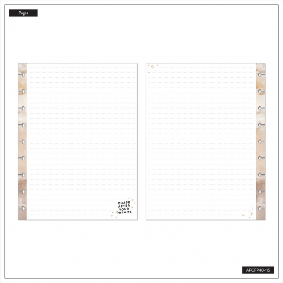 Taming the Wild - Dotted Lined Classic Filler Paper - 40 Sheets