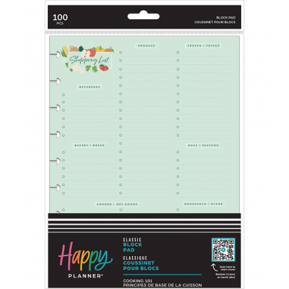 Cooking 101 - Classic Block Notepad - 100 Sheets