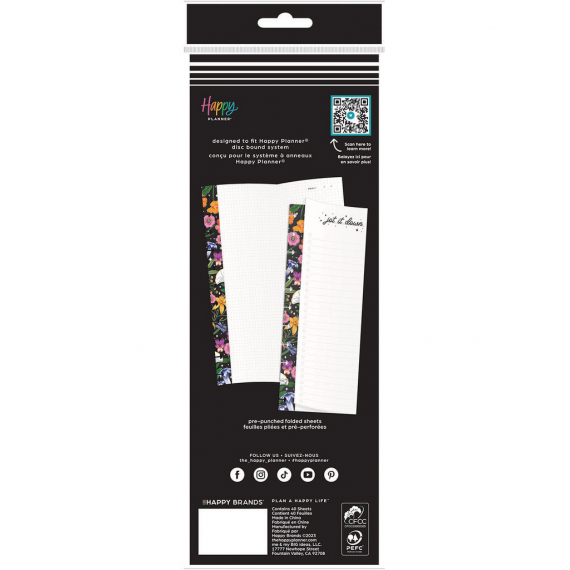 Moody Blooms - Dashboard Big Folded Filler Paper - 40 Sheets
