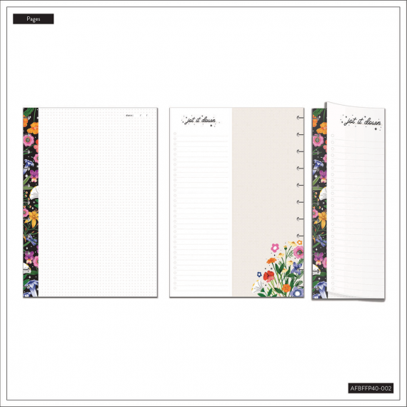 Moody Blooms - Dashboard Big Folded Filler Paper - 40 Sheets