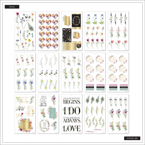 Blooming Romance - Big Value Pack Stickers