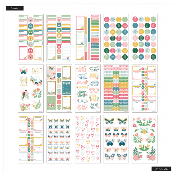 Butterflies and Blooms - Classic Value Pack Stickers
