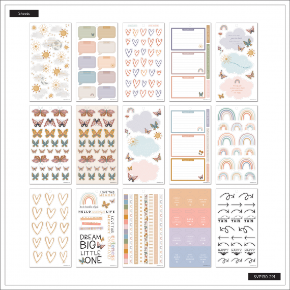 Beloved Butterflies - Big Value Pack Stickers