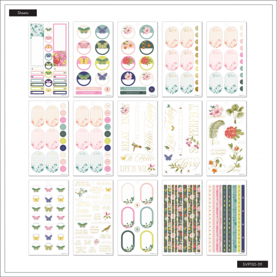 Feathers & Flowers - Classic Value Pack Stickers