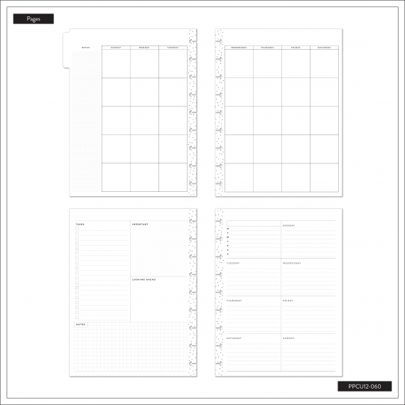 Seeds of Joy - Classic Dashboard Udatert Planner - 12 mnd