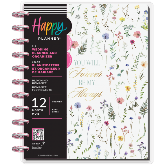 Blooming Romance - Big Wedding Undated Happy Planner