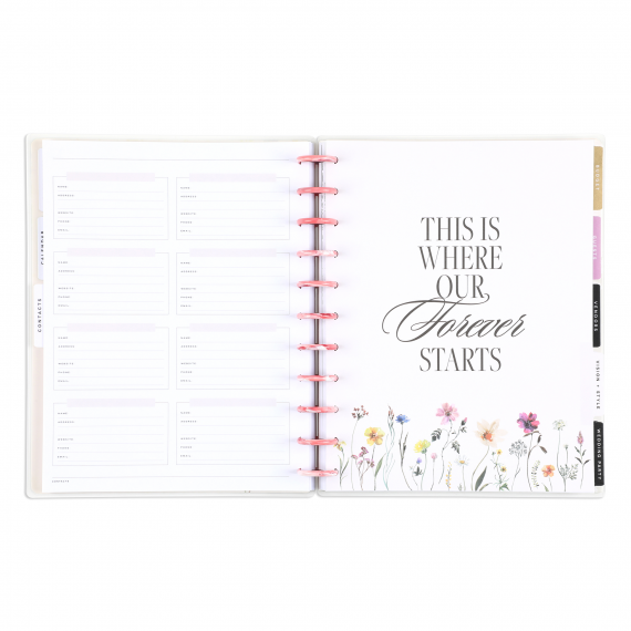 Blooming Romance - Big Wedding Undated Happy Planner