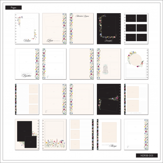 Blooming Elegance - Deluxe Big Happy Memory Keeping Photo Journal