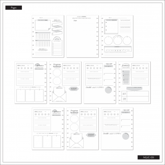 Classic Ditsies - Classic Mood Guided Journal