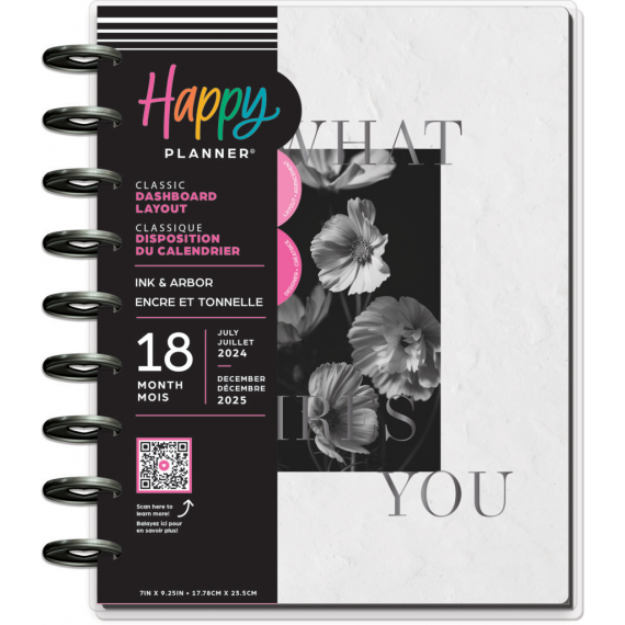 Become What Inspires You - Classic Dashboard 18 Month Planner