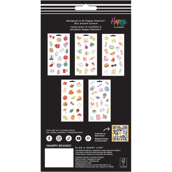 Happy Seasons - 5 Sheet Sticker Sheet