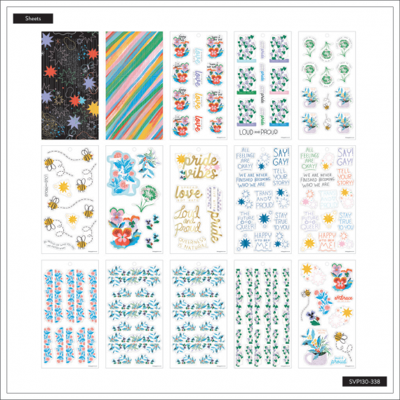 Blooming With Pride - Classic Value Pack Stickers