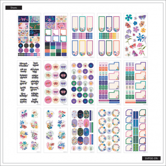 Midnight Botanical - Mini Value Pack Stickers