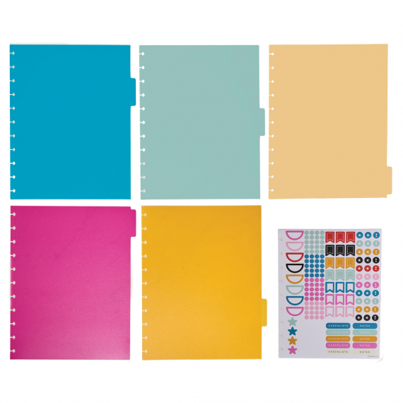 Happy Brights - Big Plastic Dividers - 5 pack