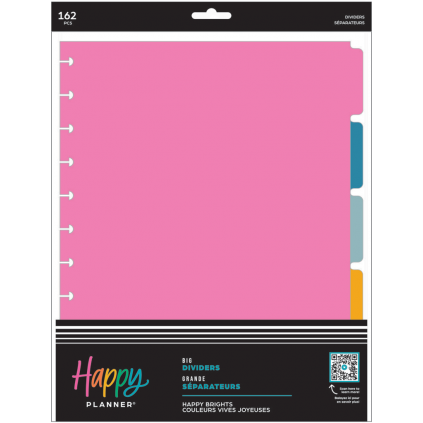 Happy Brights - Big Plastic Dividers - 5 pack