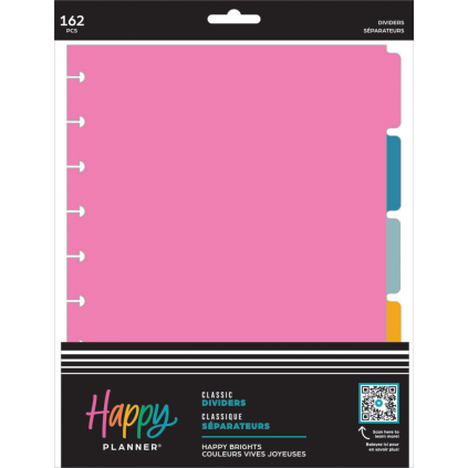 Happy Brights - Classic Plastic Dividers - 5 pack