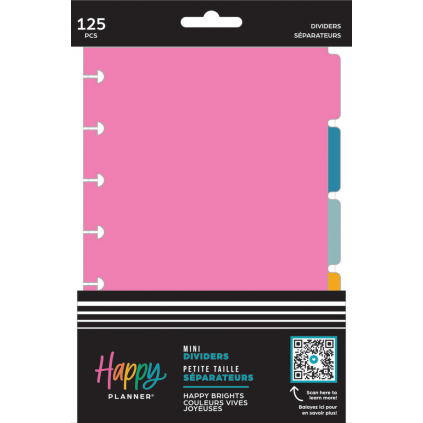 Happy Brights - Mini Plastic Dividers - 5 pack