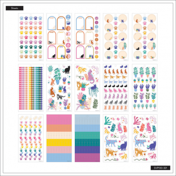 Whimsical Whiskers - Classic Value Pack Stickers