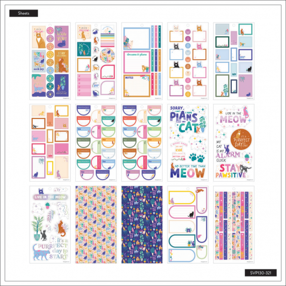Whimsical Whiskers - Classic Value Pack Stickers
