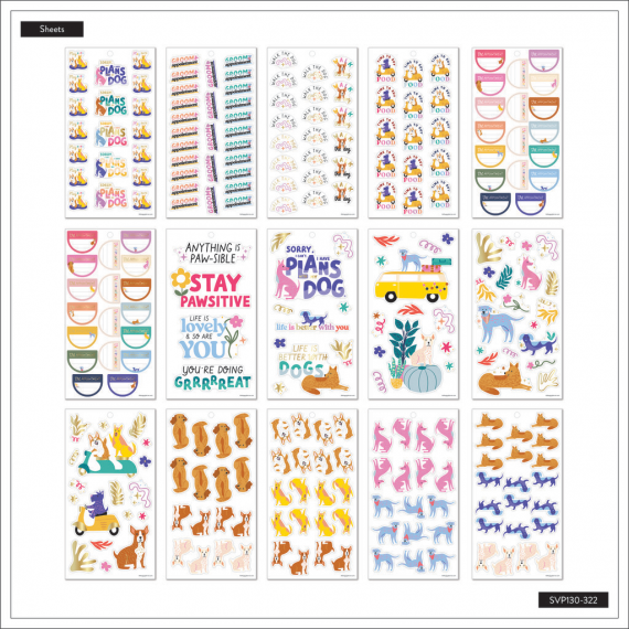 Playful Pups - Classic Value Pack Stickers